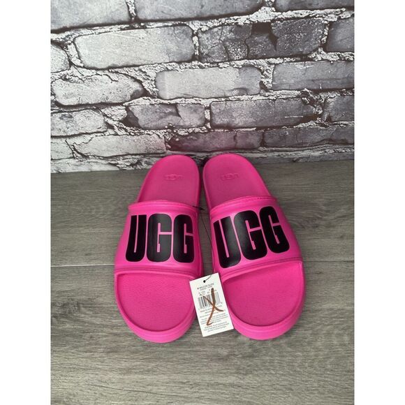 UGG WILCOX SLIDE Pink Rubber Light Waterproof Sport Sandals Men’s Sz 12M US/45EU - Picture 3 of 16